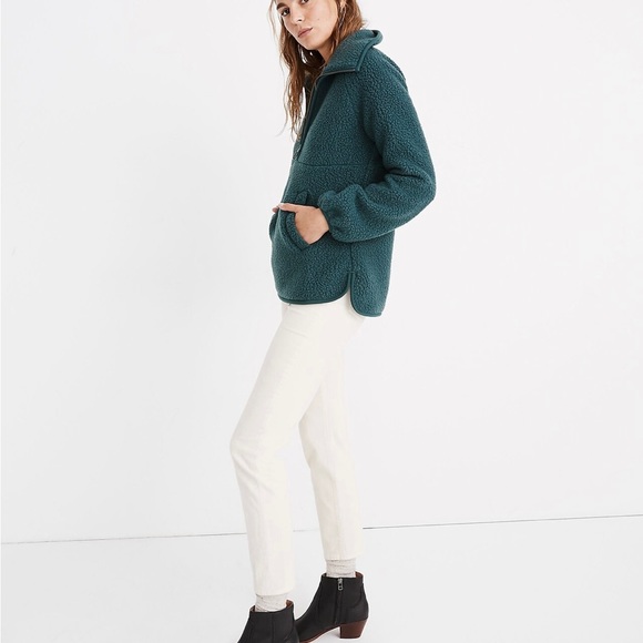 Polartec® Fleece Half-Zip Jacket by Madewell never been worn with tags - Picture 10 of 12